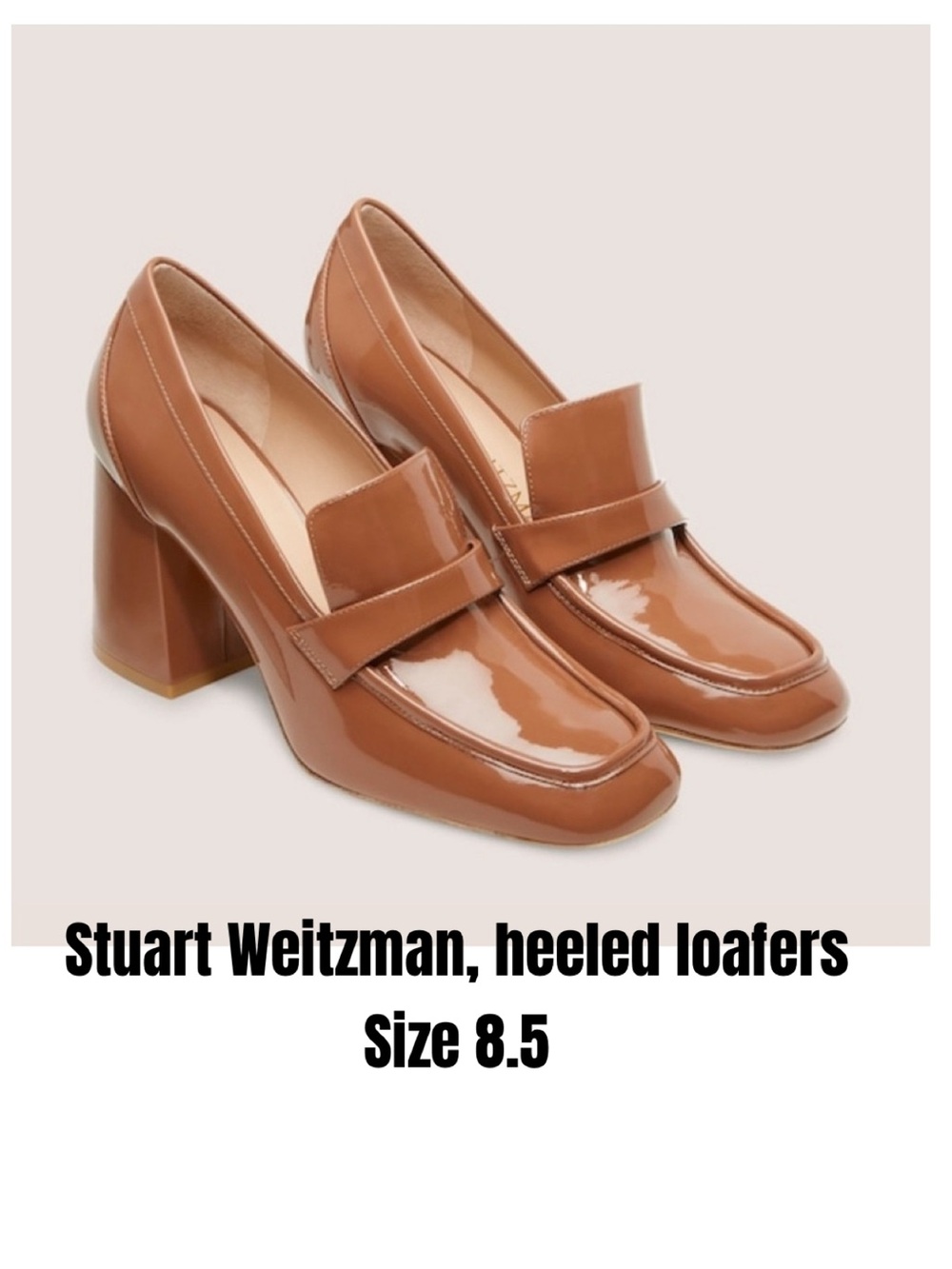 Stuart Weitzman, heeled loafers Size 8.5